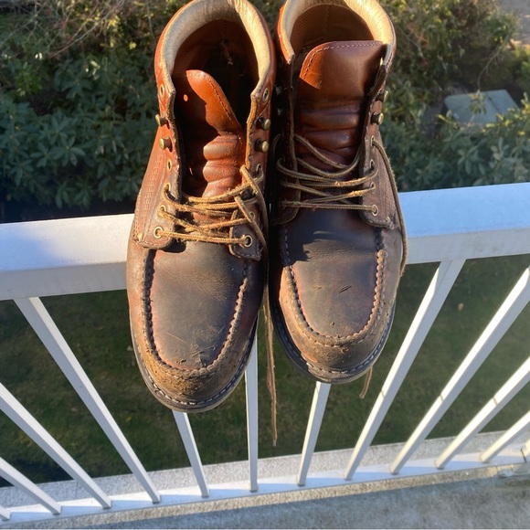 Golden Fox Work Boots 10 Men's Moc Toe Wedge Comfortable Boot for Construction - Picture 5 of 10